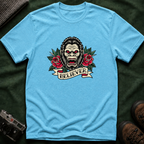 Bigfoot Believer T-Shirt — Retro American Traditional Tattoo Sasquatch Graphic Tee with Roses