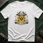 Alien Abduction T-Shirt — "I Want to Believe" Vintage UFO Tee American Traditional Tattoo
