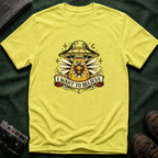 Alien Abduction T-Shirt — "I Want to Believe" Vintage UFO Tee American Traditional Tattoo