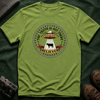 UFO Believer T-Shirt — "The Truth Is Out There" Alien Abduction American Tradition Tattoo Design