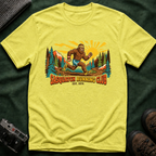 Sasquatch Running Club T-Shirt — Vintage Bigfoot Trail Run Graphic Tee