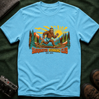 Sasquatch Running Club T-Shirt — Vintage Bigfoot Trail Run Graphic Tee