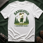 Sasquatch Country Club Golf T-Shirt — Retro 70s Woodland Golfer Tee