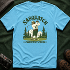 Sasquatch Country Club Golf T-Shirt — Retro 70s Woodland Golfer Tee