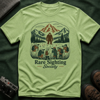 Rare Sighting Society T-Shirt — Sasquatch Mountain Camping Graphic Tee