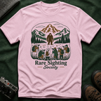 Rare Sighting Society T-Shirt — Sasquatch Mountain Camping Graphic Tee