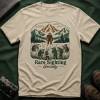Rare Sighting Society T-Shirt — Sasquatch Mountain Camping Graphic Tee