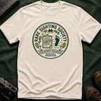 Rare Sighting Society T-Shirt — "Verified" Bigfoot Conservation Badge