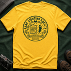 Rare Sighting Society T-Shirt — "Verified" Bigfoot Conservation Badge