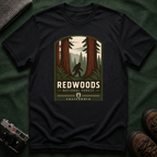 Redwoods National Park Bigfoot T‑Shirt — Vintage Forest Adventure Tee
