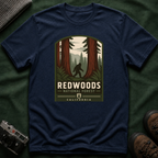 Redwoods National Park Bigfoot T‑Shirt — Vintage Forest Adventure Tee