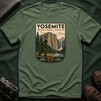 Yosemite Bigfoot National Park Graphic T-Shirt — Vintage El Capitan Nature Tee