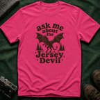 Ask Me About the Jersey Devil T-Shirt — Retro 70s Paranormal Cryptid Graphic Tee