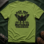 Ask Me About My Mothman Theories T-Shirt - Retro 70s