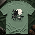 Midnight Fishing Club T-Shirt — Gothic Mothman Moon Graphic Tee