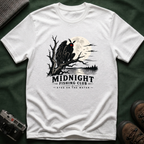 Midnight Fishing Club T-Shirt — Gothic Mothman Moon Graphic Tee