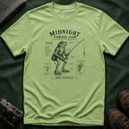 Midnight Fishing Club T-Shirt — Vintage Frog Man Angler Graphic Tee