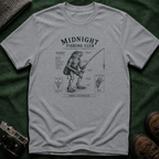 Midnight Fishing Club T-Shirt — Vintage Frog Man Angler Graphic Tee