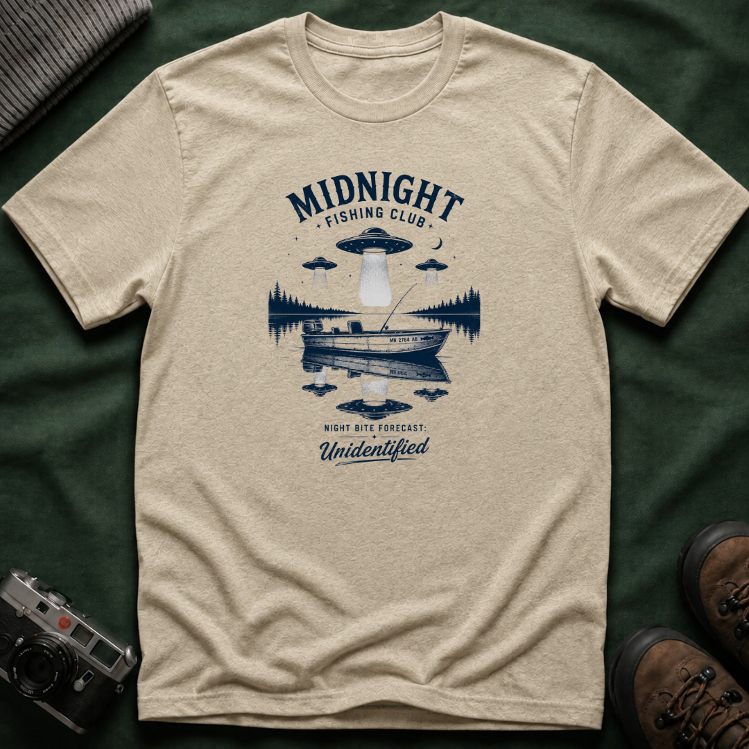 Midnight Fishing Club T-Shirt — UFO Lake Graphic Tee