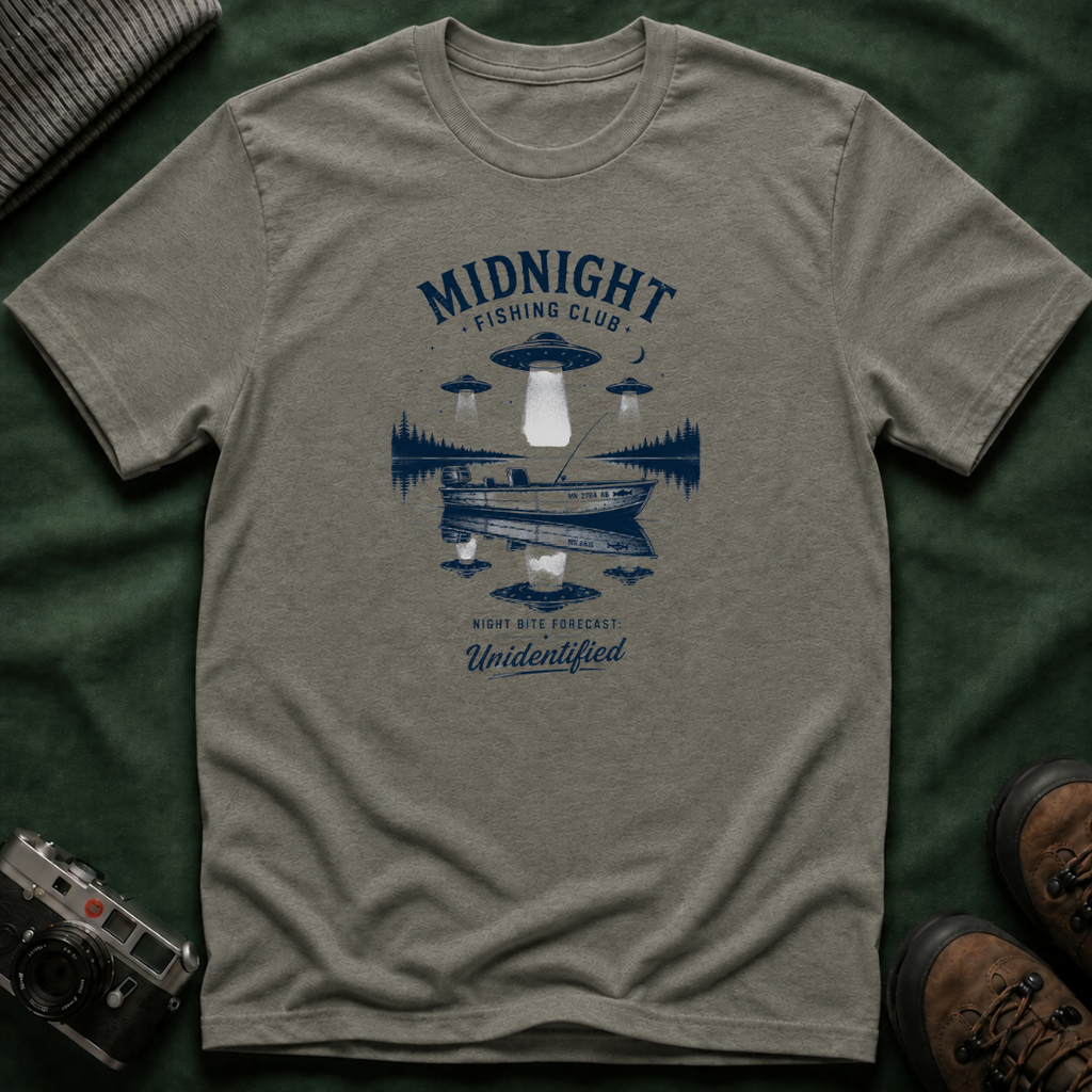 Midnight Fishing Club T-Shirt — UFO Lake Graphic Tee