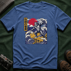 Sasquatch Wave T-Shirt — Japanese Ukiyo-e Style Bigfoot Tee