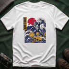 Sasquatch Wave T-Shirt — Japanese Ukiyo-e Style Bigfoot Tee