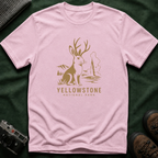 Yellowstone Jackalope T-Shirt — Rustic National Park Wildlife Tee