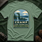 Lake Champlain Champ T-Shirt — Loch Ness-Style Monster Retro Tee