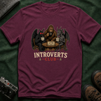 Introverts Club T-Shirt — Funny Sasquatch, Mothman & Jersey Devil Tee