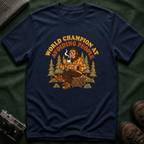 World Champion At Avoiding People T-Shirt — Funny Introvert Bigfoot Graphic Tee