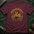 World Champion At Avoiding People T-Shirt — Funny Introvert Bigfoot Graphic Tee