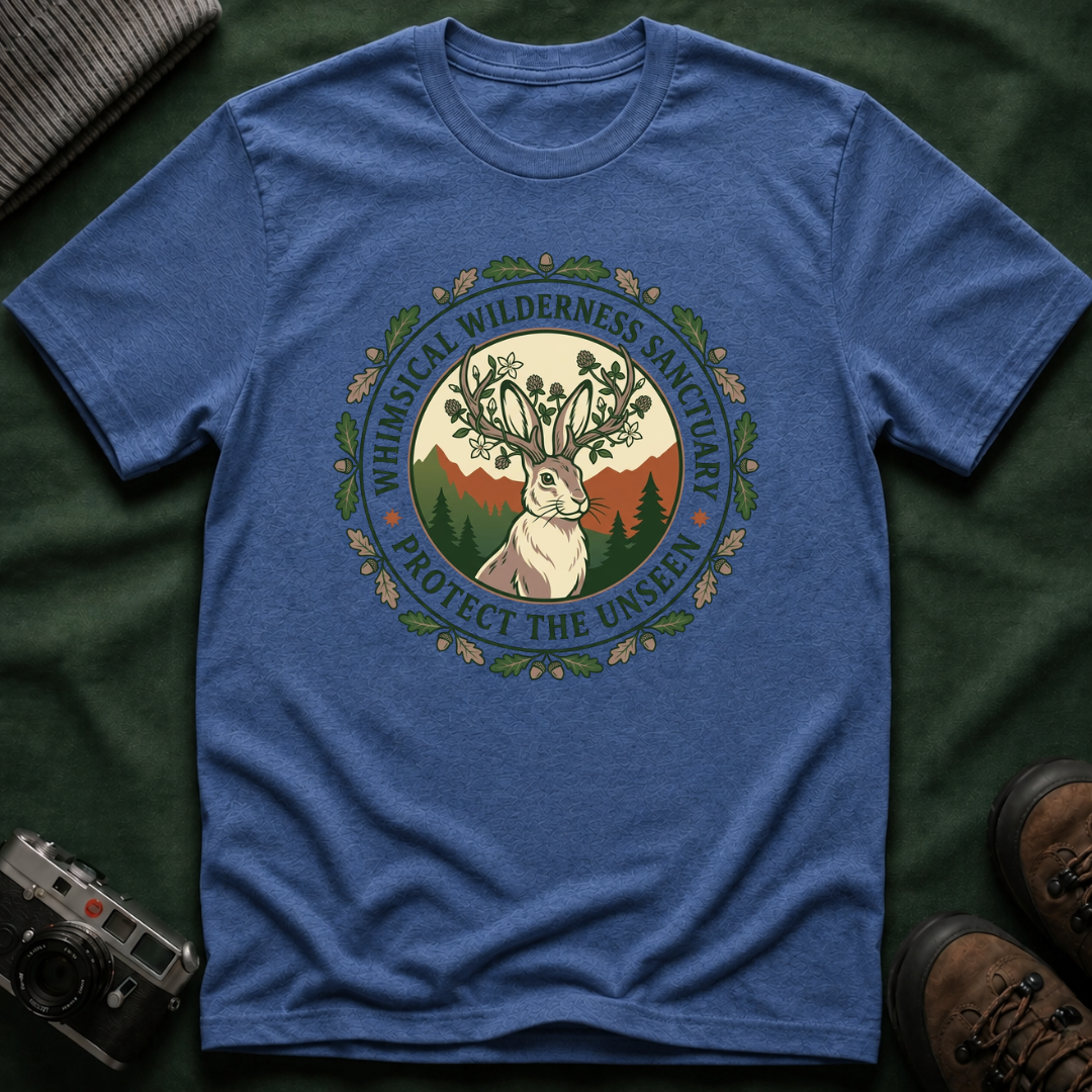 Whimsical Wilderness Sanctuary T‑Shirt – 'Protect the Unseen' Nature Graphic