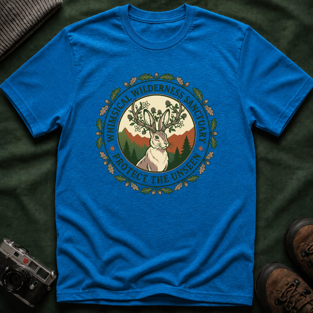 Whimsical Wilderness Sanctuary T‑Shirt – 'Protect the Unseen' Nature Graphic
