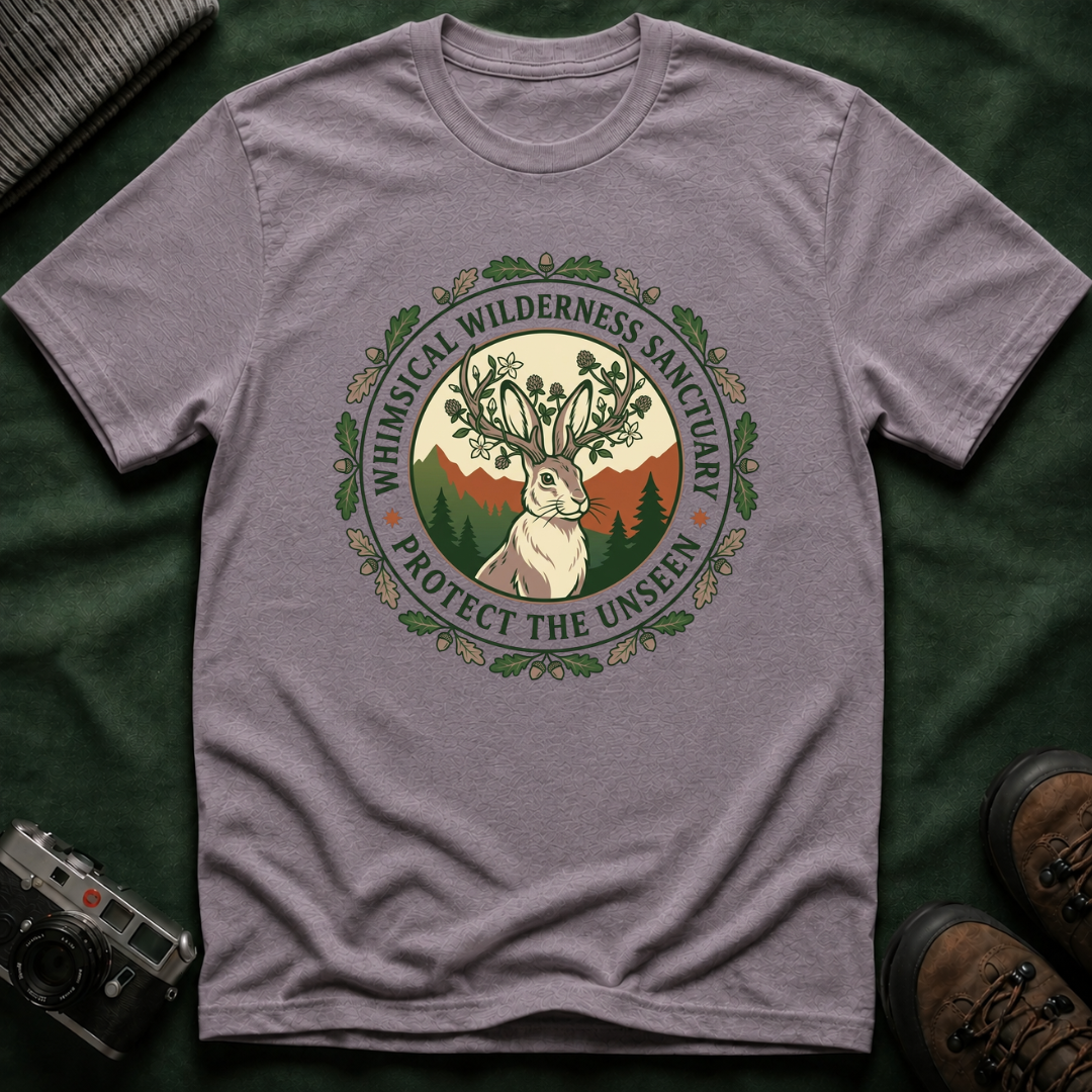 Whimsical Wilderness Sanctuary T‑Shirt – 'Protect the Unseen' Nature Graphic