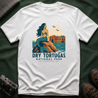 WPA Style Mermaid T-Shirt — Dry Tortugas National Park Vintage Travel Tee