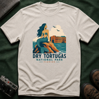 WPA Style Mermaid T-Shirt — Dry Tortugas National Park Vintage Travel Tee