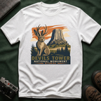 Devils Tower Jackalope T-Shirt — Retro National Monument Tee