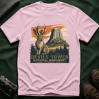 Devils Tower Jackalope T-Shirt — Retro National Monument Tee