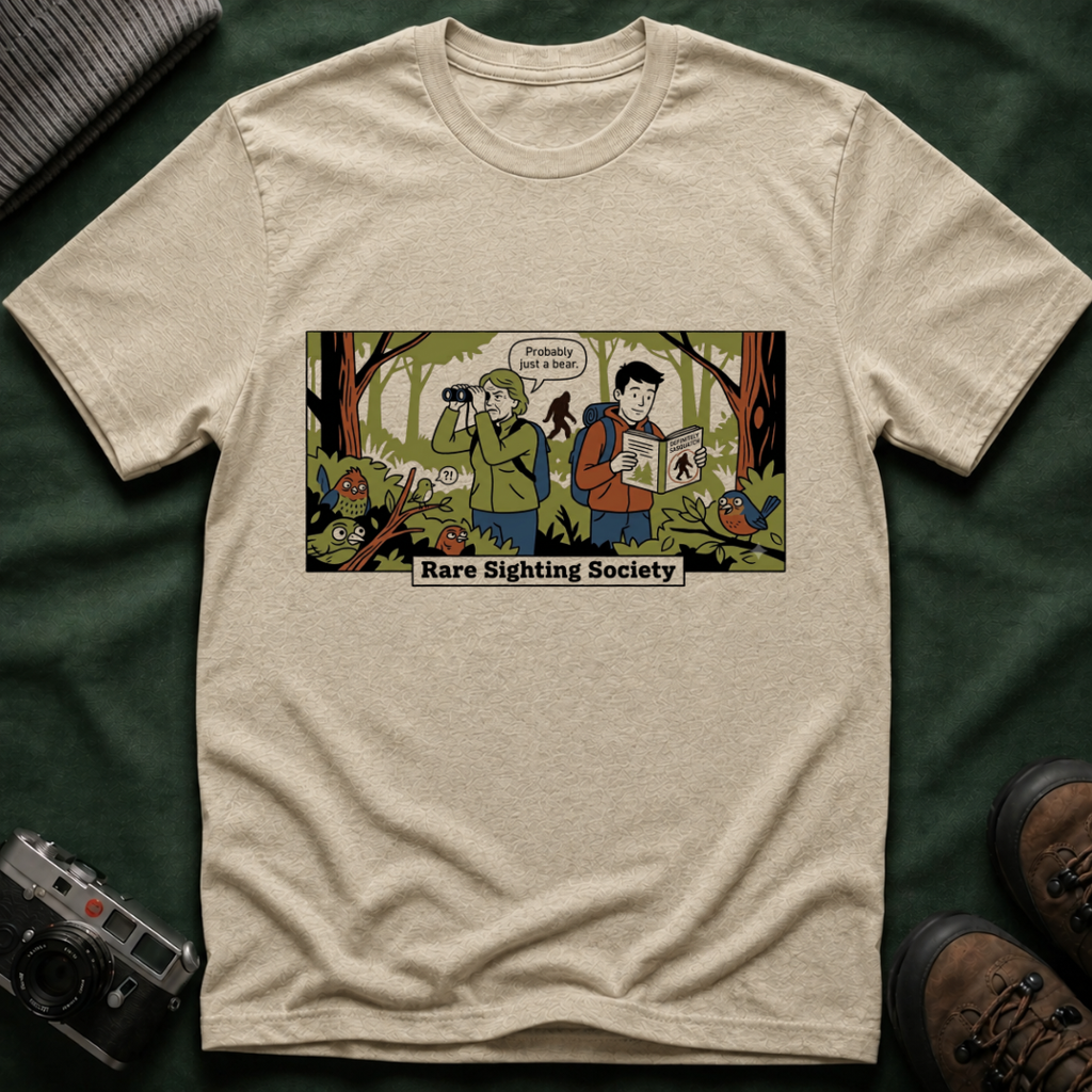Bigfoot T-Shirt — Rare Sighting Society Birdwatching Graphic Tee