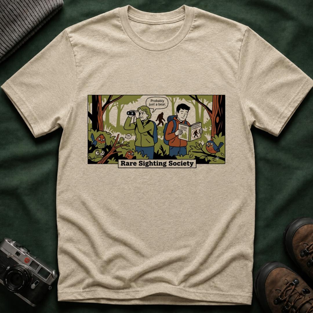 Bigfoot T-Shirt — Rare Sighting Society Birdwatching Graphic Tee