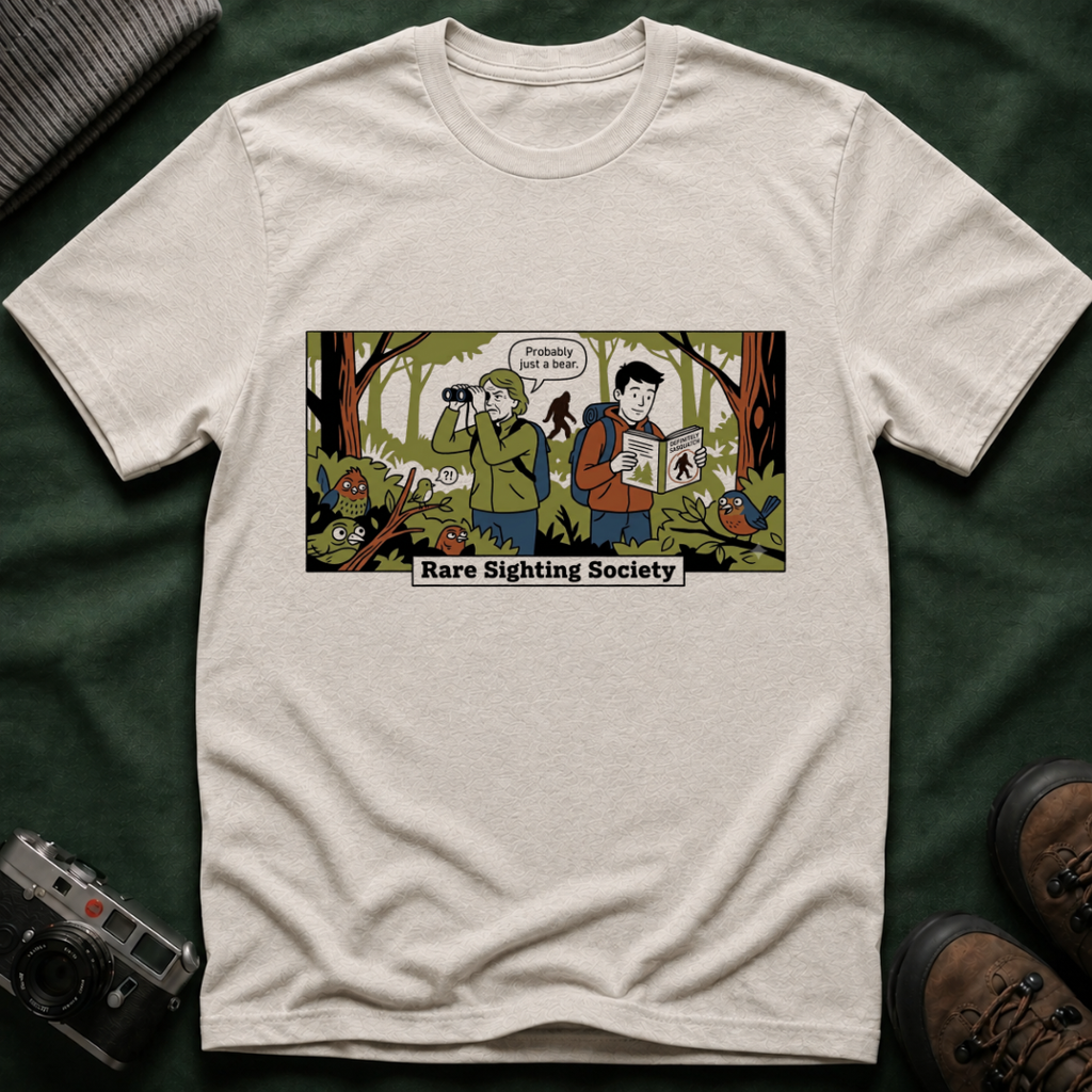 Bigfoot T-Shirt — Rare Sighting Society Birdwatching Graphic Tee