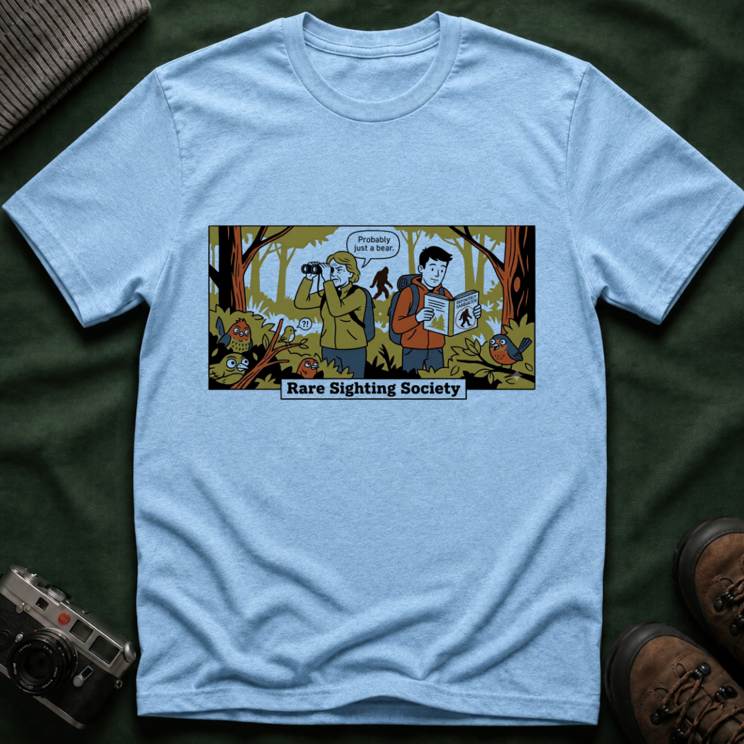 Bigfoot T-Shirt — Rare Sighting Society Birdwatching Graphic Tee