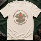 The Woodlands' Soulful Escapist T-Shirt — Cute Flatwoods Monster Tea & Tranquility Graphic