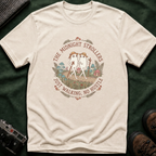 Cozy Fresno Nightcrawlers T-Shirt — 'The Midnight Strollers' Cute Mushroom Walk Graphic Tee