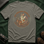 Foraging Herbalist T-Shirt — Cute Jackalope & Wildflower Nature Tee