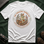 Foraging Herbalist T-Shirt — Cute Jackalope & Wildflower Nature Tee