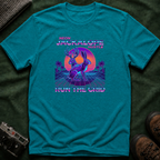 Neon Jackalope T-Shirt - Hustle "Run the Grid" Retro Vaporwave Tee