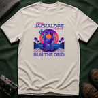 Neon Jackalope T-Shirt - Hustle "Run the Grid" Retro Vaporwave Tee