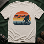 Bigfoot Retro Sunset T-Shirt - Sasquatch Vintage Graphic Tee