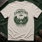 Cosmic Campfire Society T-Shirt — UFO & Forest Vintage Graphic Tee